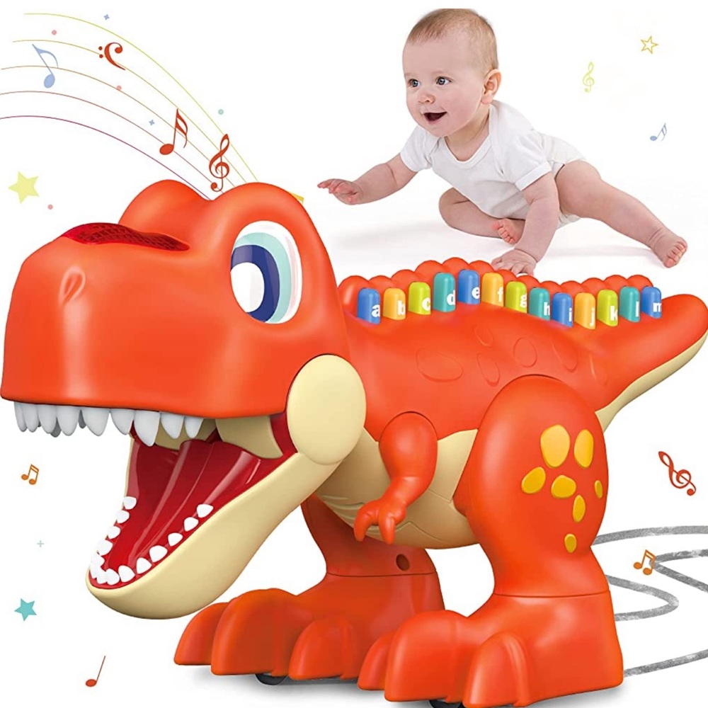 NEW! Baby Dinosaur Musical Toys 6-12-18 Months 1-3, 26 Key Light and Sound Toys